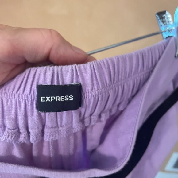 Purple linen pants - Picture 4 of 4